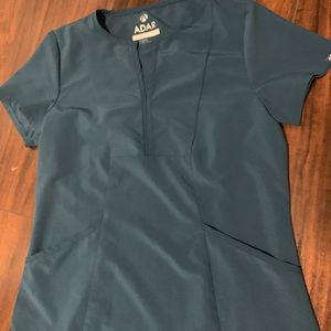 ADAR Caribbean blue scrub top